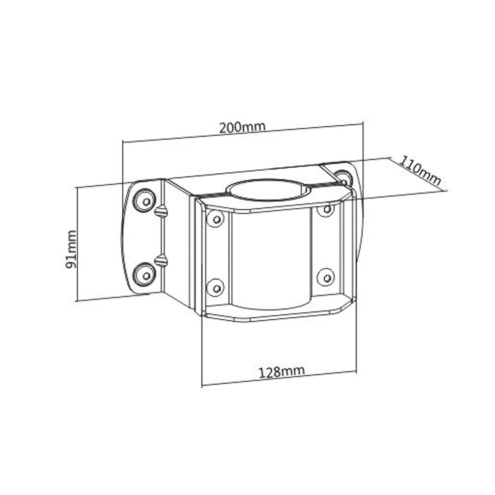 HF-VWM-J1600: Video Wall Ceiling Mount - Joining Collar - Click Image to Close