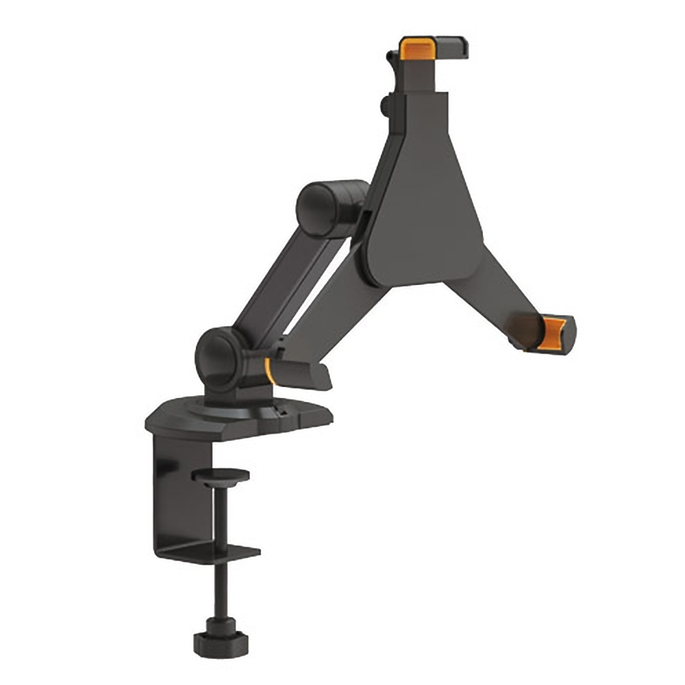 HFTM-TM2101: Tablet mount single arm clamp for iPad and 8.9"-10.4" tablets - Black