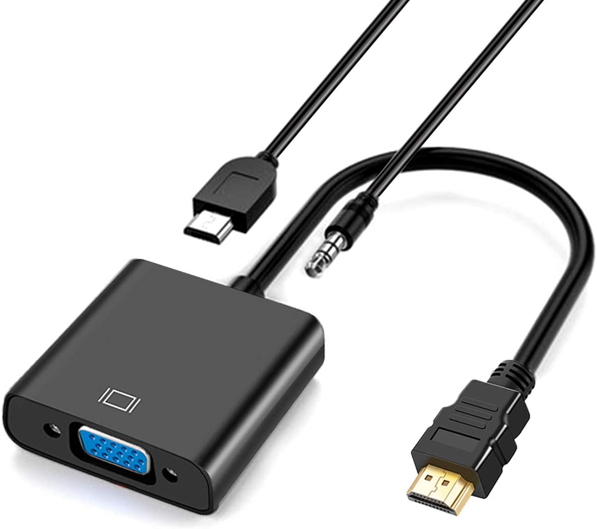 HVC-PA: Active HDMI to VGA PigTail Adapter with 3.5mm Audio