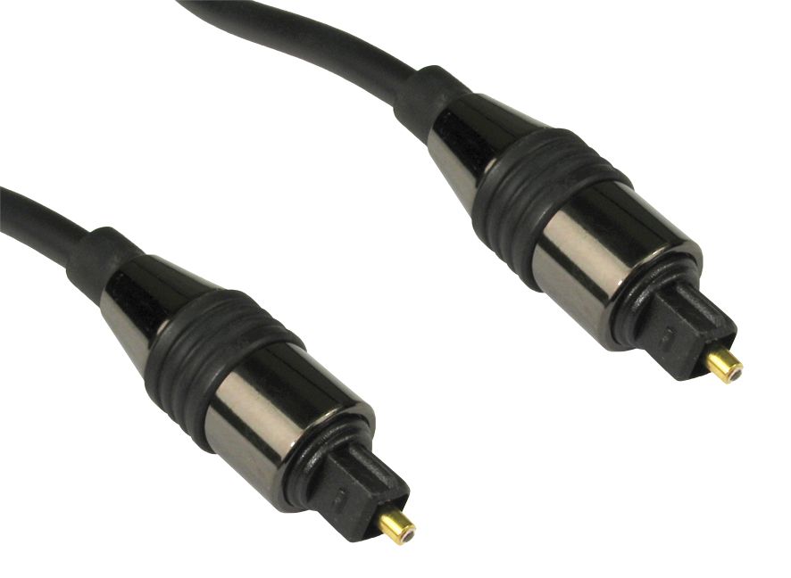 IC-TTMM: 3ft to 50ft Toslink Male To Male Cable - Black