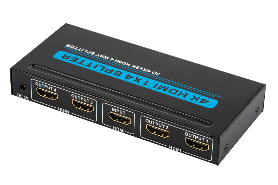 LU612H: HDMI 1.4 4 ports Splitter with Full 3D and 4Kx2K(340MHz)