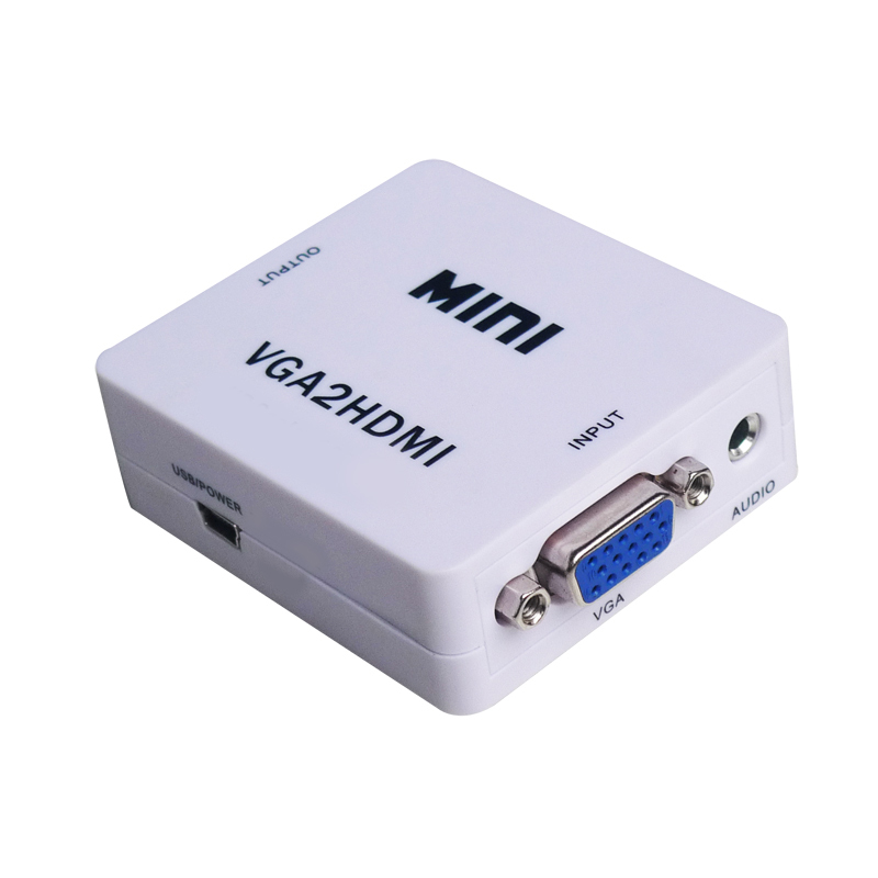 M635: Compact size VGA + 3.5mm Audio to HDMI Converter 1080P, non-powered