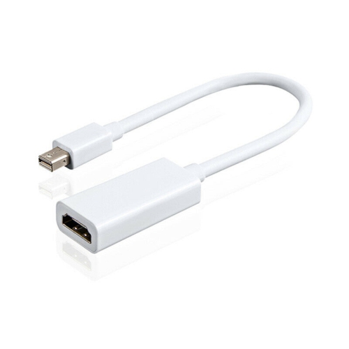 MDPHA-A: 6 inch Mini DisplayPort v1.2 Male to HDMI Female with Audio Adapter, Active 4K x 2K - White