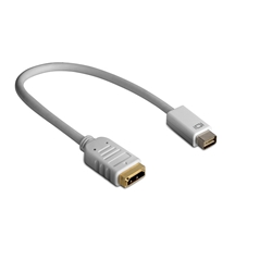 Mini DVI M to HDMI F, 15 cm cable adapter