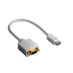 Mini DVI M to VGA F, 15 cm cable adapter