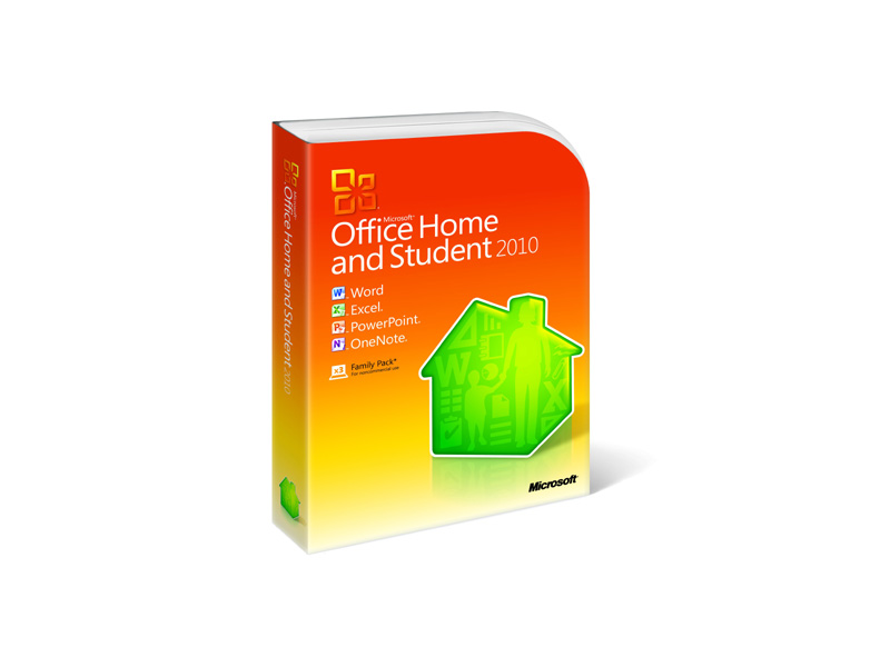 MS-Office-2010-HS-Retail: Microsoft Office Home and student 2010 -Family Pack (3 user)