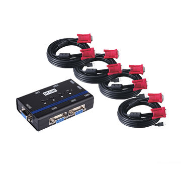 MT-56914: 4-Port USB KVM Switch with 4pcs of cables