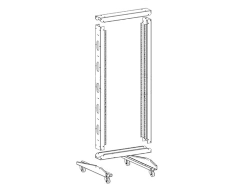 RR42-1: Relay Rack 42U (78 inch) - Knock Down Style - Click Image to Close