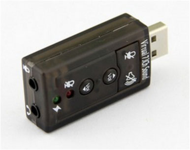 U71SS: Mini USB 2.0 3D Virtual 12Mbps External 7.1 Channel Audio Sound Card Adapter DI