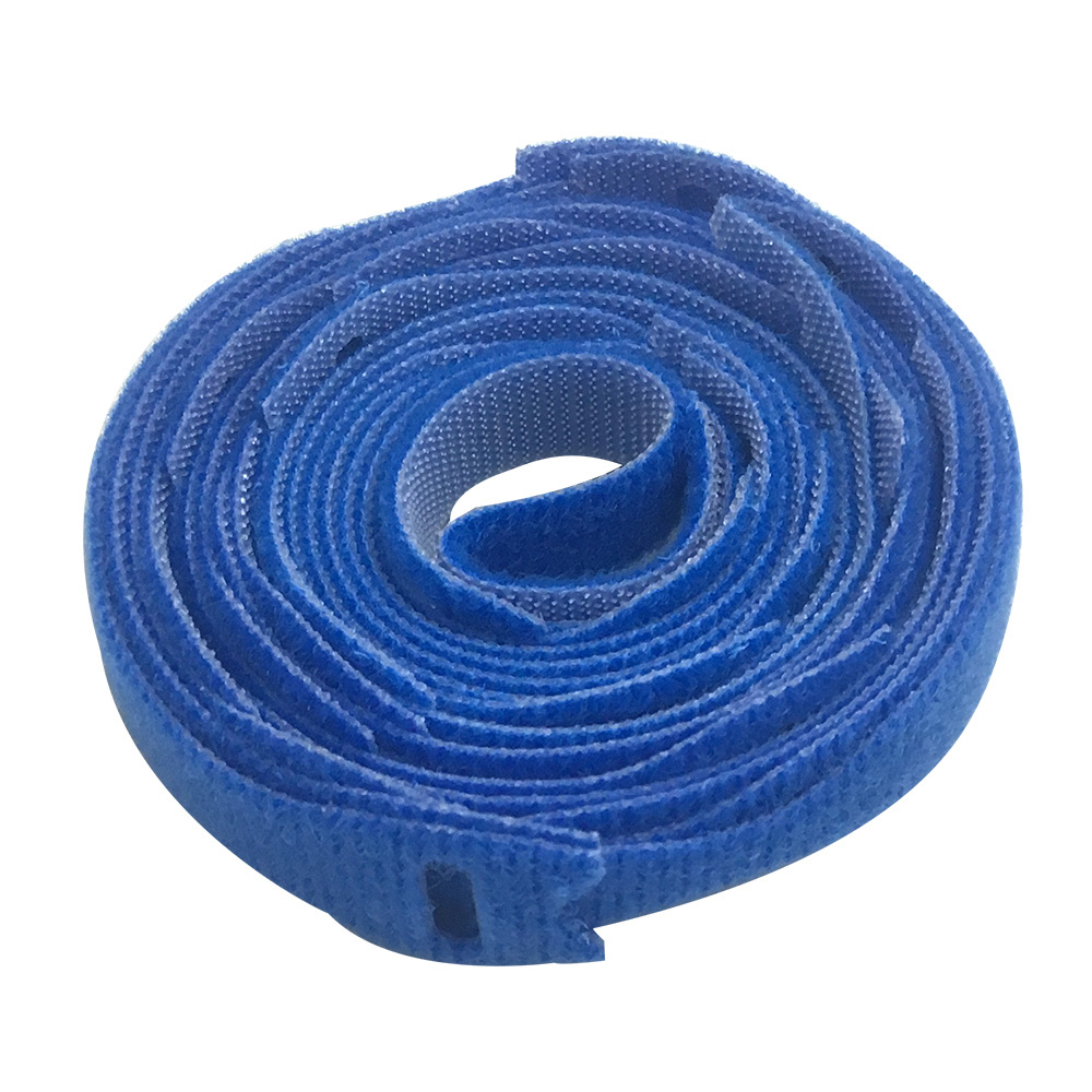 VL-ST50-05BL-25: 5 inch by 1/2 inch Rip-Tie Light Duty Strap - Blue - Roll of 25 - Click Image to Close