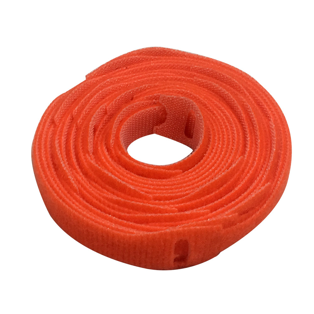 VL-ST50-05OR-25: 5 inch by 1/2 inch Rip-Tie Light Duty Strap - Orange - Roll of 25 - Click Image to Close