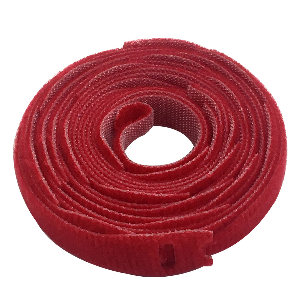 VL-ST50-05RD-25: 5 inch by 1/2 inch Rip-Tie Light Duty Strap - Red- Roll of 25 - Click Image to Close