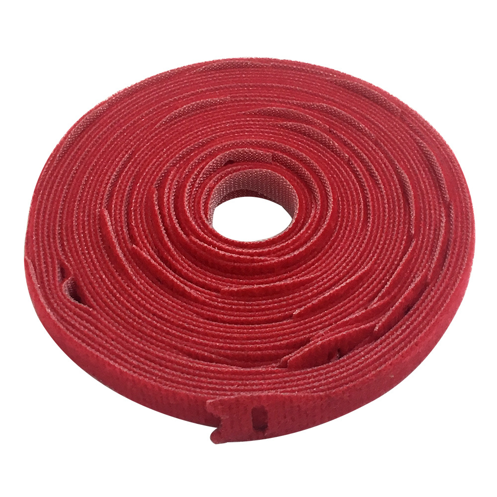 VL-ST50-12RD-25: 12 inch by 1/2 inch Rip-Tie Light Duty Strap - Red - Roll of 25 - Click Image to Close