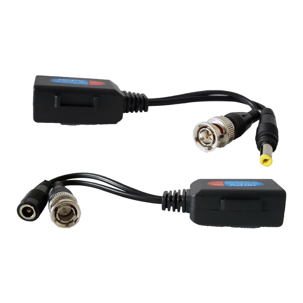 Sec-Ada-VideoBulun-Power-Audio: BNC + Power Balun - 1000ft Passive Video Extender - RJ45