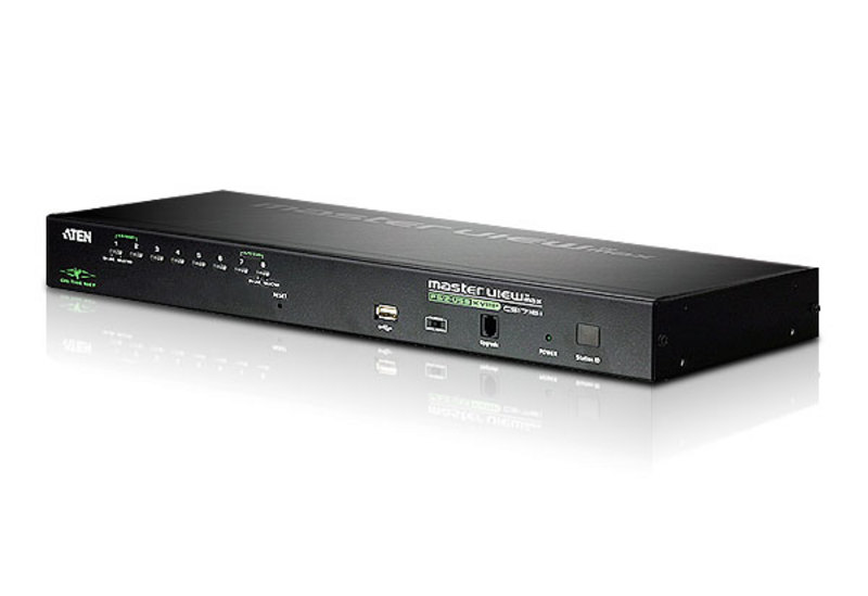 ATEN CS1708i: 8-Port PS/2-USB KVM over IP Switch With 1 Local/Remote User Access