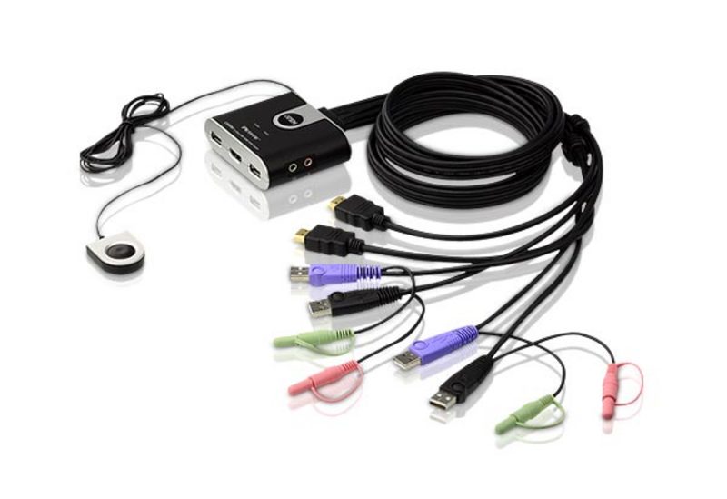 ATEN CS692: 2-Port USB HD Audio/Video KVM Switch