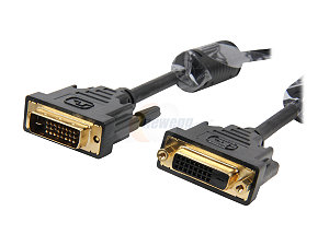 HF-CAB-DVI-DVI/24F: 6Feet DVI 24+1Male to DVI24+1Female Shielded w/Ferrite cores heavy duty extension Cable(M-F)