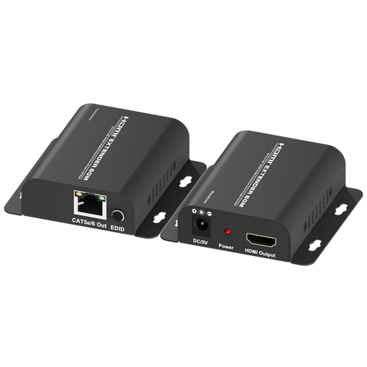 E60E: HDMI Extender by single Cat5e/6 cable 60-meter, 3D supported
