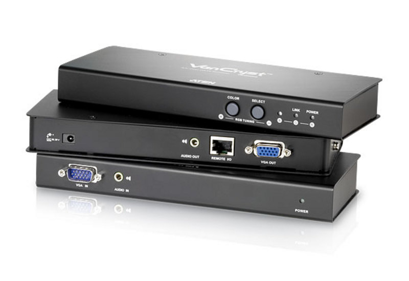 ATEN VE300: (VE300R+VE300T) Extend Video/Audio up to 650 ft.