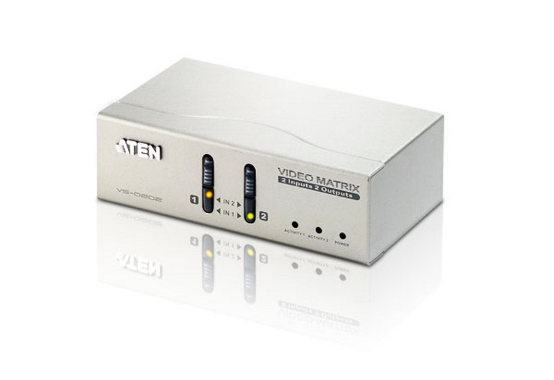 ATEN VS0202: 2-Port Video VGA Matrix Switch (2 inputs 2 outputs)